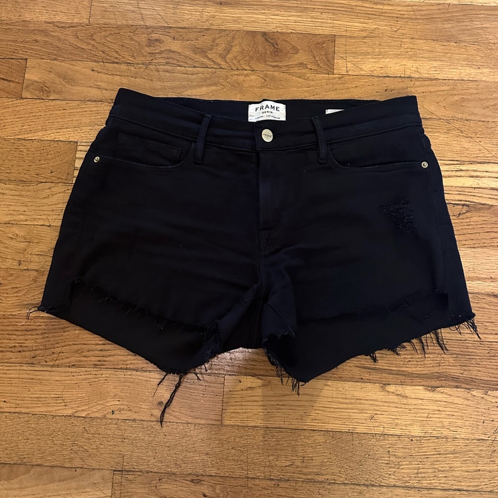 Black FRAME shorts